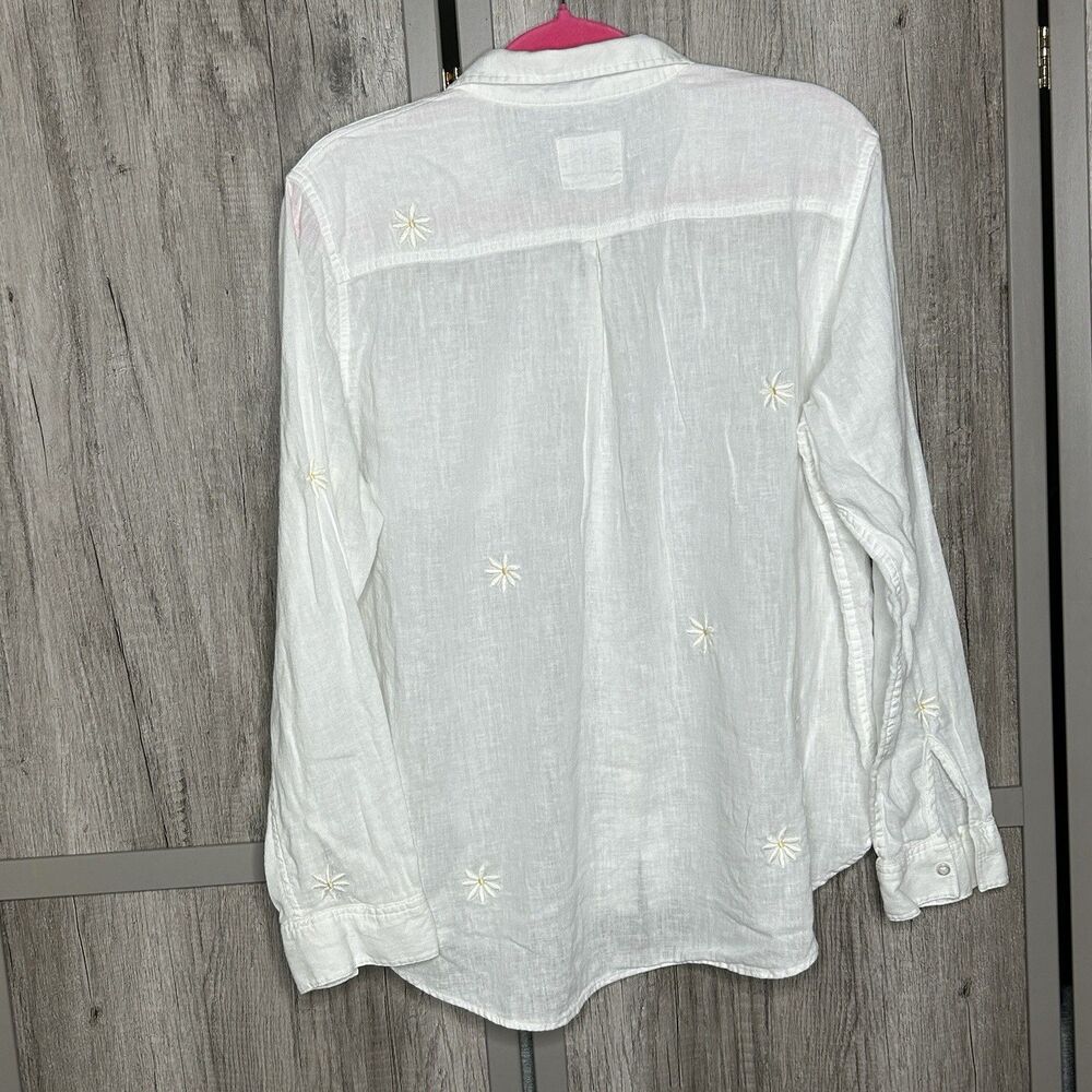 Rails Charli White Button Up Shirt Daisy Embroide… - image 7